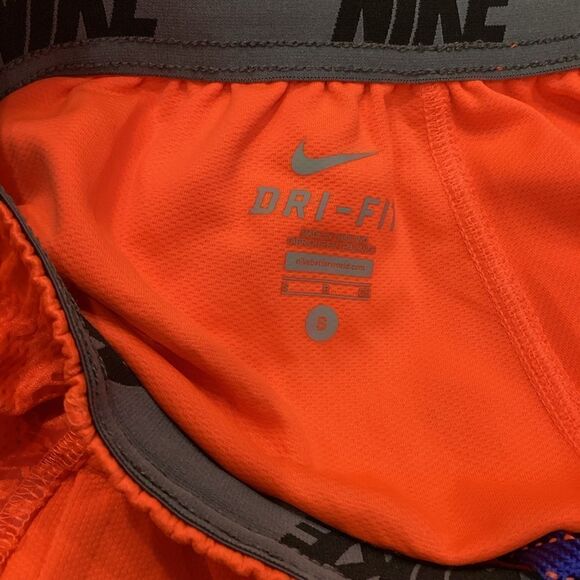 Nike Football Shorts Orange Retro Basketball Turquoise Dri-fit Small - Picture 9 of 12